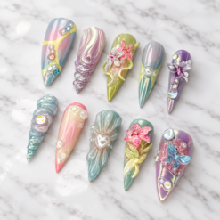 Fairycore Iridescent Butterfly Press-On Nails
