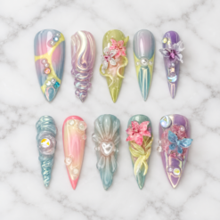 Fairycore Iridescent Butterfly Press-On Nails