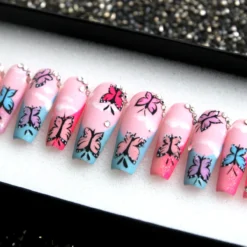 Alternative view of A Dreamy Day Press On Nails - Handmade Coffin Fake Nails