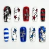 Sonic vs Shadow Red & Blue Star Press-On Nails