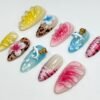 Leopard & Dolphin Jungle Cat Press-On Nails