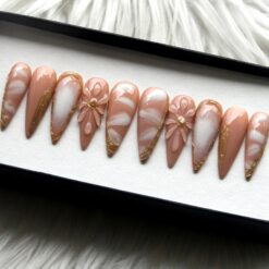 Alternative view of Brown Ombre Press On Nails: Handmade Reusable Fake Nails