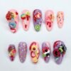 Sweet Whimsical Candy Fruit 3D Press-On Nails