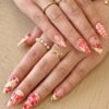 Cherry Nude Pink Ribbon Press-On Nails