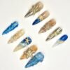 3D Starfish & Jellyfish Chrome Press-On Nails