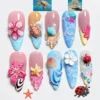 3D Octopus & Turtle Press-On Nails
