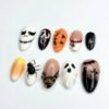 Jack Skellington's face, Ghostface mask press on nails