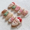 Press-on nails with sparkling star patterns, cute pink candy bag
