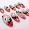 Ghost and skull press-on nails
