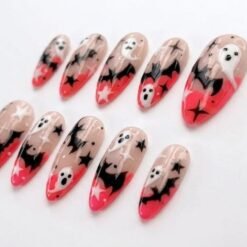 Spooky Ghost & Starry Night Press-On Nails