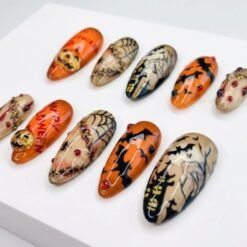 Spooky Halloween Dripping Blood Press-On Nails