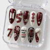BTS logo and bow nail stickers