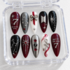 BTS Map of the Soul Crimson Galaxy Press-On Nails
