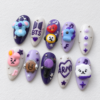 BTS Purple Character Charm Press-On Nails