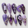 BTS Purple Galaxy Constellation Press-On Nails