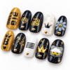 Crowns, stars, hearts, diamond motifs, flower press on nails