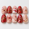 Snowman, Christmas trees, snowflakes, bows press on nails