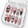 Plaid, cat and bear charms, buttons, bows, stars, stripes and polka dots