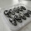 Patterned press-on nails Jin: Kim Seok-jin, Suga: Min Yoon-gi, J-Hope: Jung Ho-seok
