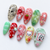 Press-on nails Bunny and cartoon animal art