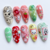 Press-on nails Bunny and cartoon animal art