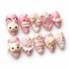 Bunny, Puppy, Strawberries, Gingham, Cakes press on nails