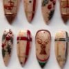 Holly Berry Reindeer Plaid Christmas Press On Nails