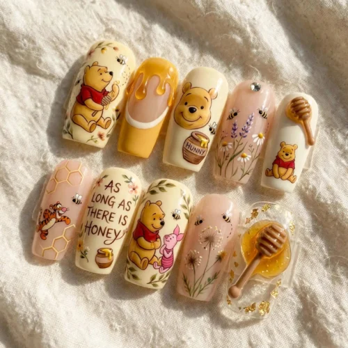 Honey Bear Meadow Character Press-On Nails – photo 4