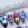 BTS Purple Character Charm Press-On Nails