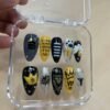 BIGBANG Inspired Black & Yellow Press-On Nails